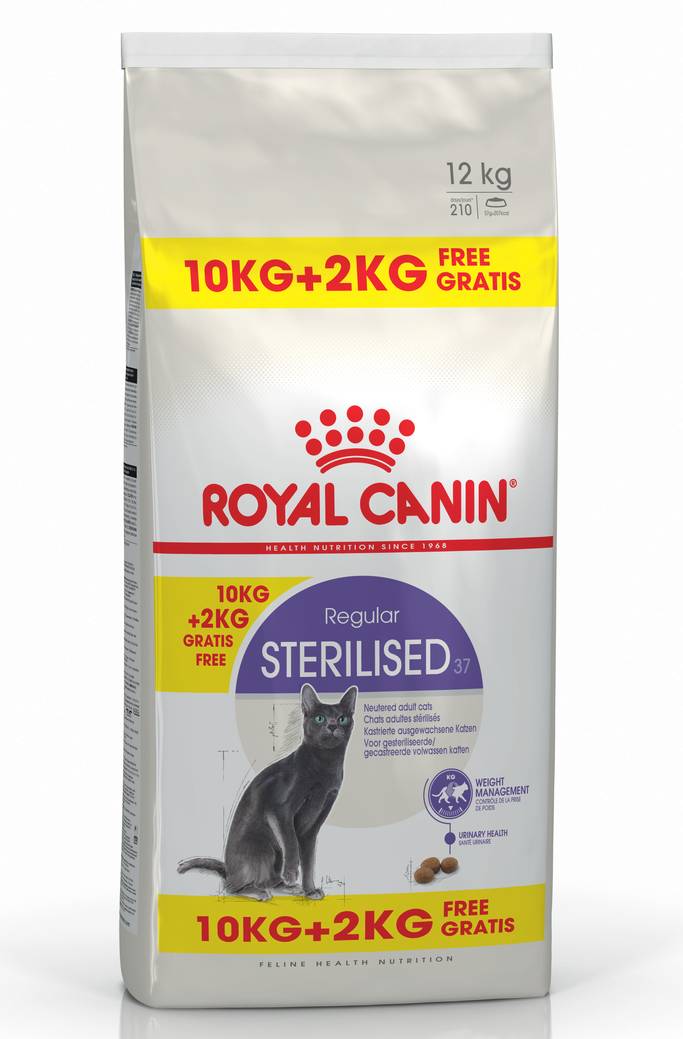 Royal Canin FHN STERILISED Cat 10kg + 2kg DĀVANĀ!